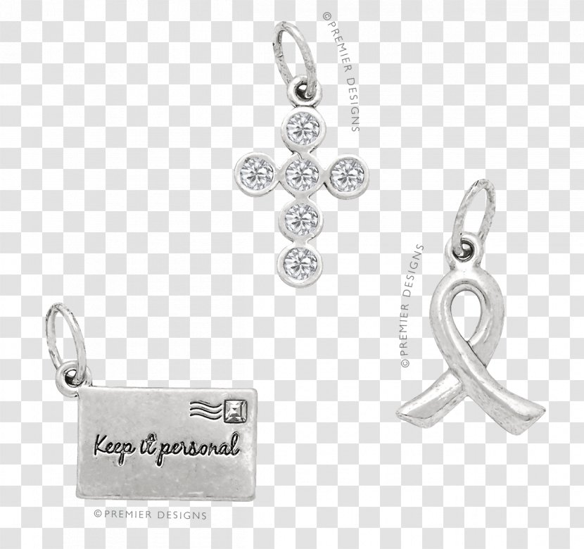 Earring Pendant Silver Body Jewellery Transparent PNG