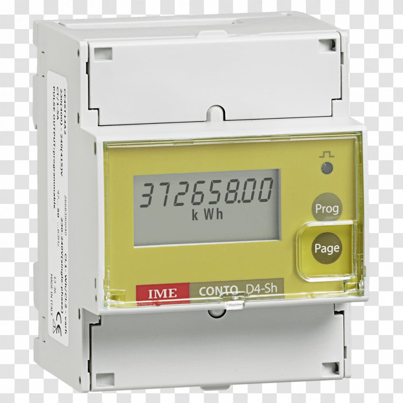 Electricity Meter Kilowatt Hour Three-phase Electric Power Energy DIN Rail Transparent PNG
