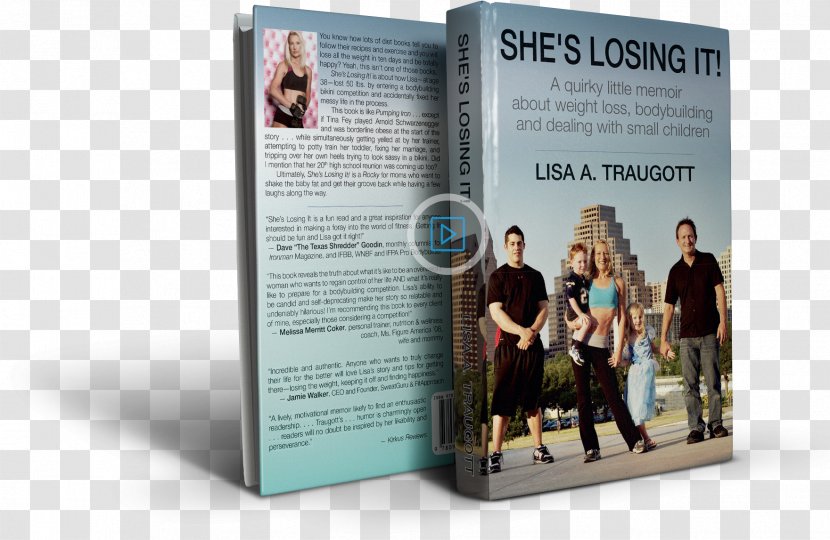 She’s Losing It Memoir Brochure E-book - Eccentricity - Weightlifting Bodybuilding Transparent PNG
