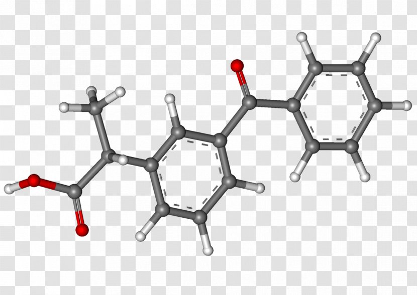 Ketoprofen Chemical Formula Tablet Molecule Pharmaceutical Drug - Tree - Molar Stick Transparent PNG