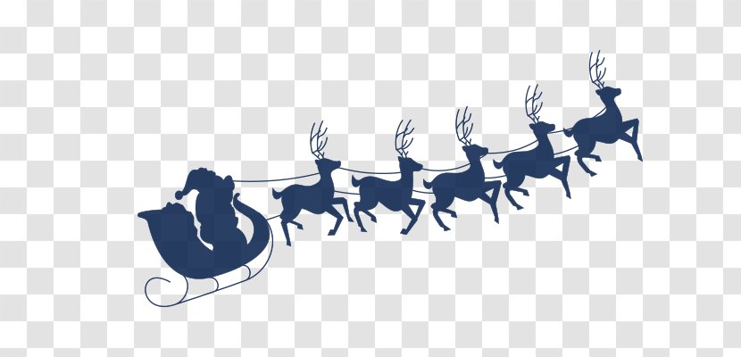 Santa Clauss Reindeer NORAD Tracks Christmas - Carriages Of Claus Transparent PNG