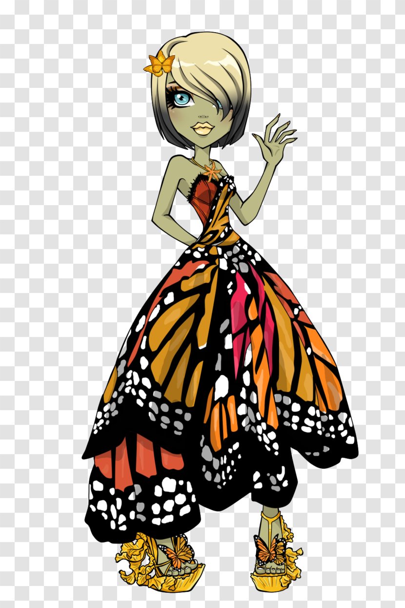 Monarch Butterfly Lagoona Blue Cleo DeNile Frankie Stein Monster High - Insect - Shadow People Transparent PNG