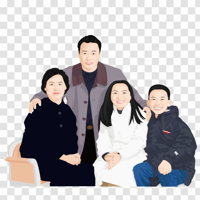 Portrait - Drawing - Family Photo Transparent PNG