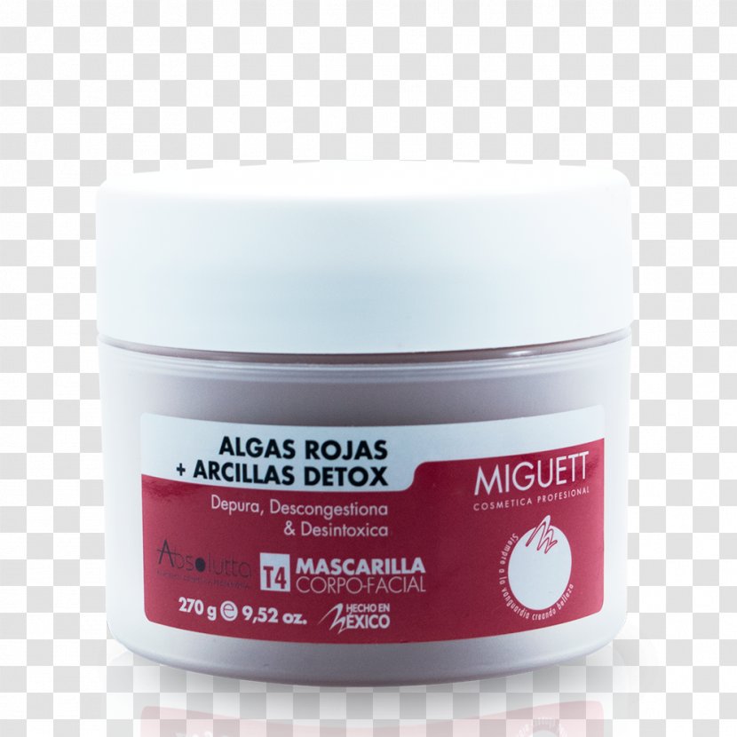 Facial Clay Cosmetics Cosmetology - Detoxification - Algas Transparent PNG