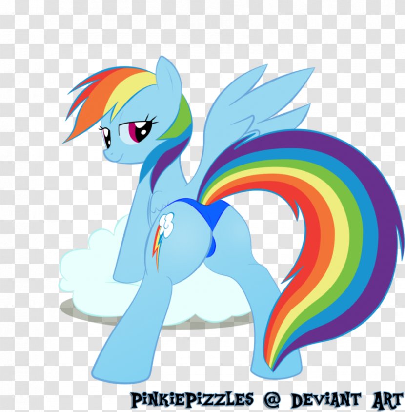 Rainbow Dash Fluttershy Pony Art - Silhouette Transparent PNG