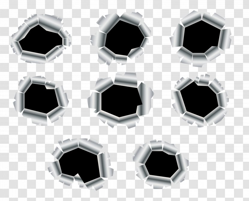 Download Metal Bullet - Vector Silver Gray Hole Traces Transparent PNG