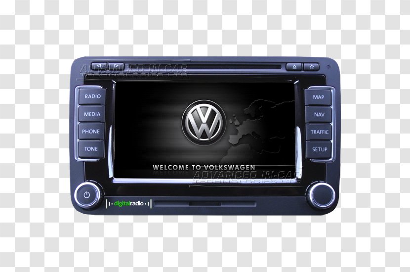 Volkswagen GPS Navigation Systems Car Automotive System - Radio Mfd Transparent PNG