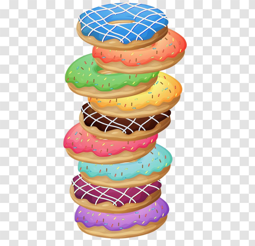 Donuts Clip Art Vector Graphics Illustration Cupcake - Biscuits - Caramel Frosting Vi Transparent PNG