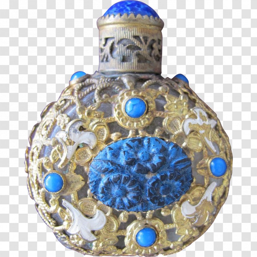 Glass Bottle Cobalt Blue Transparent PNG