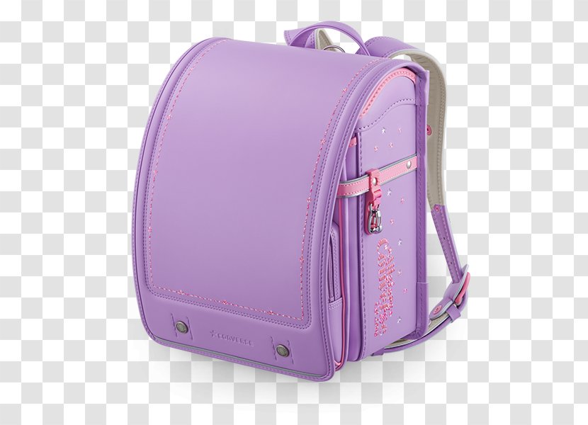 Seiban Co., Ltd. 天使のはね Randoseru Black Handbag - Osaka - Purple Lavender Transparent PNG
