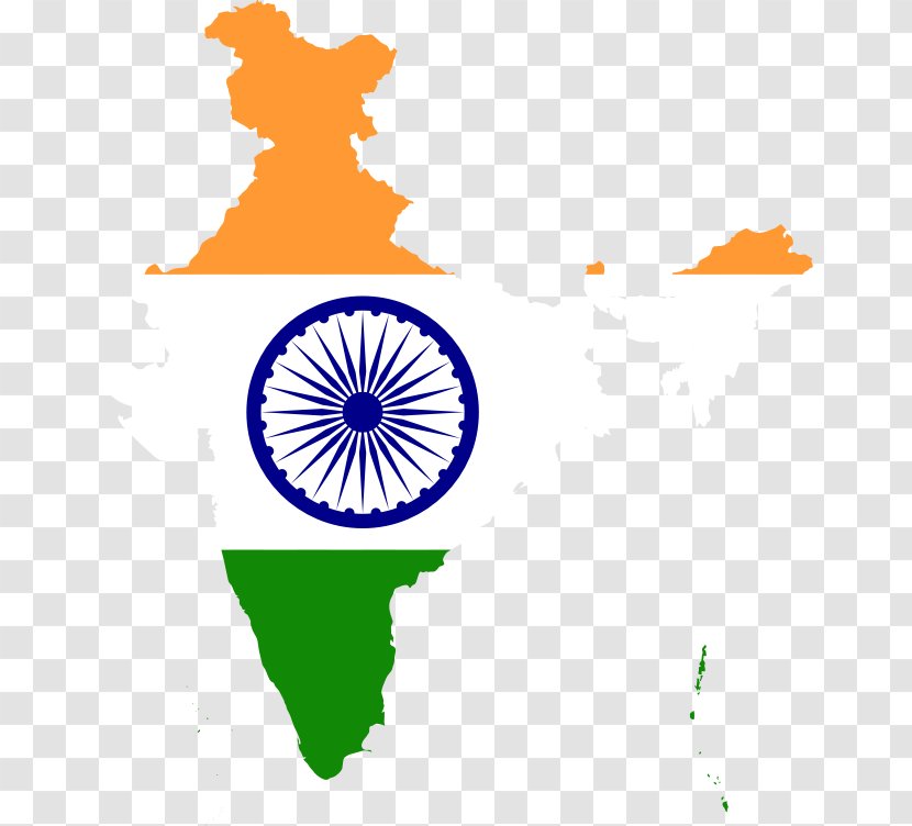 Flag Of India Map Transparent PNG