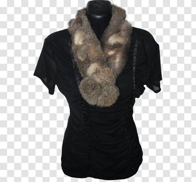 Fur Neck - Outerwear - Shawl Transparent PNG