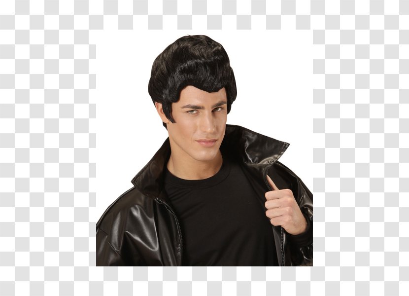 Grease 1950s John Travolta Costume Wig - Rock And Roll - Danny Zuko Doll Transparent PNG