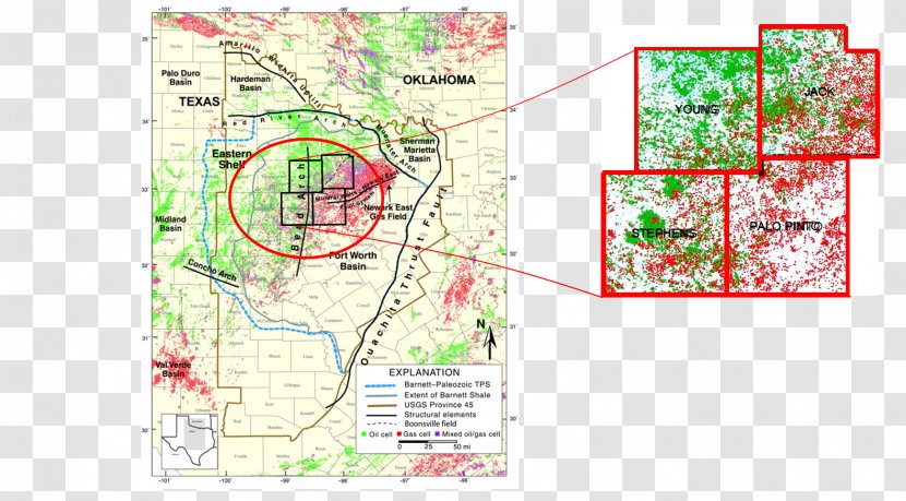 Bend Arch–Fort Worth Basin Petroleum United States Onshore Oil And Gas Field - Geological Survey Transparent PNG