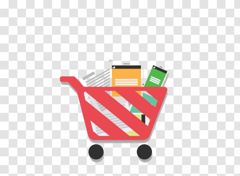 Web Development E-commerce Design Search Engine Optimization - Service - Red Shopping Cart Transparent PNG