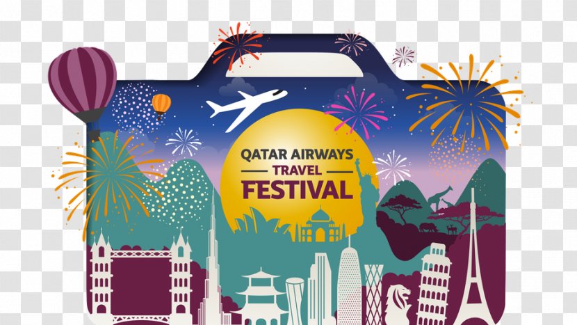 Qatar Airways Flight Airline Ticket - Tourism Festival Transparent PNG