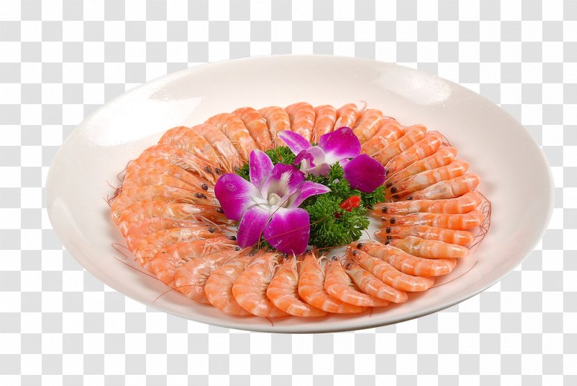 Chinese Cuisine Asian Hunan Boiling Side Dish - Food - Salt Boiled Shrimp Transparent PNG