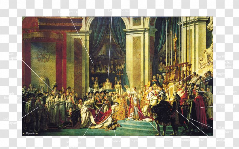 Musée Du Louvre The Coronation Of Napoleon I Painting Museum - Painter Transparent PNG