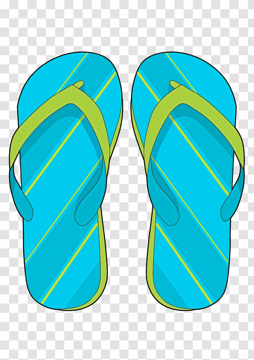 Swimming Cartoon - Apartment - Electric Blue Slipper Transparent PNG