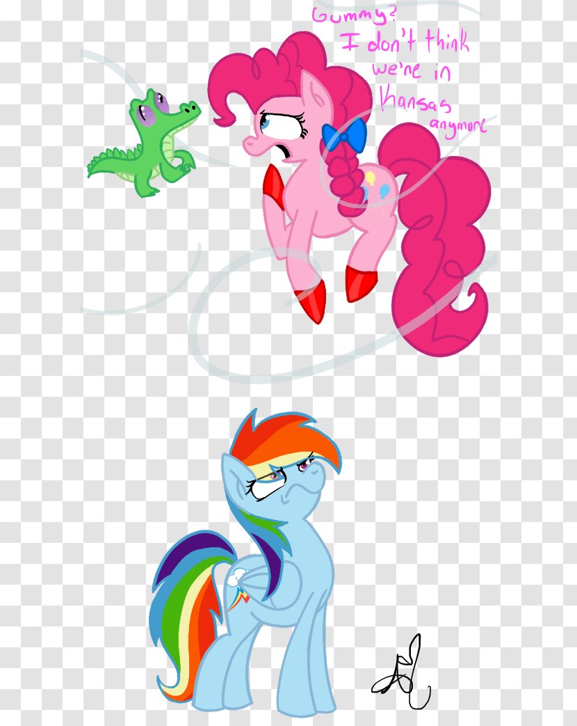 Pony Rainbow Dash Pinkie Pie Drawing Over The - Silhouette - Tiger Transparent PNG