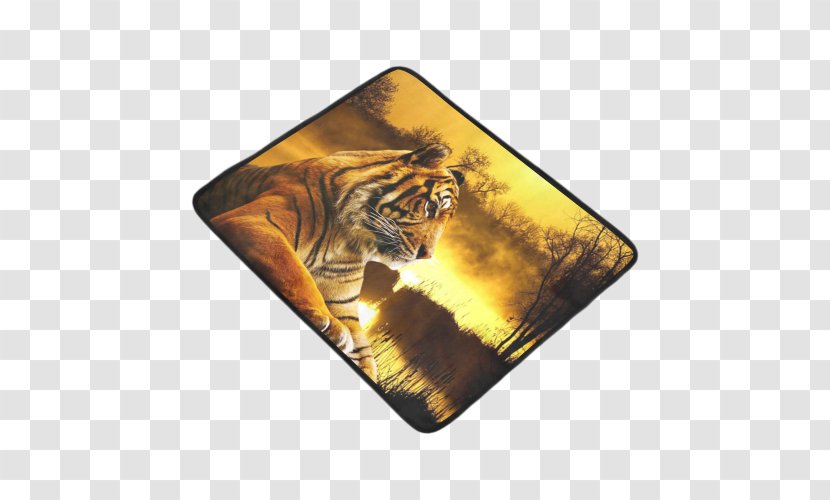 Tiger Big Cat Mat Carpet Transparent PNG