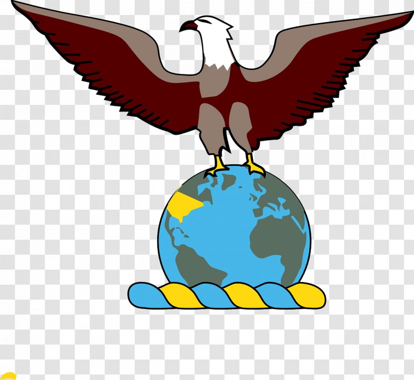 Eagle, Globe, And Anchor Clip Art - Eagle Transparent PNG