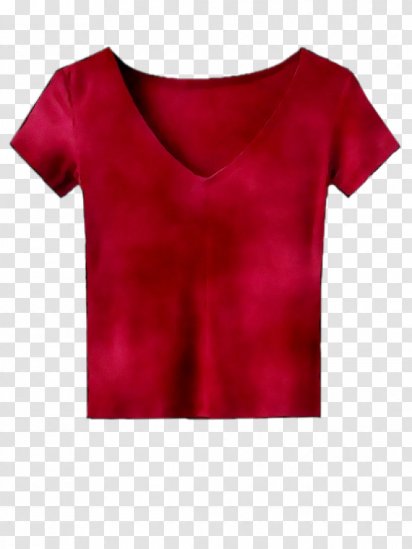 T-shirt Shoulder Sleeve Satin - Top - Redm Transparent PNG