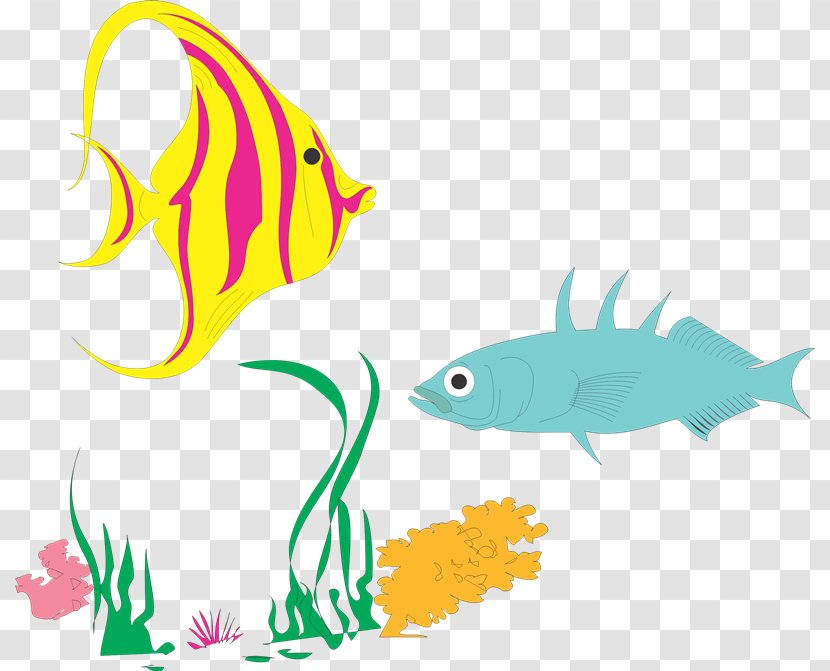 Fish Animaatio Clip Art - Yellow Transparent PNG