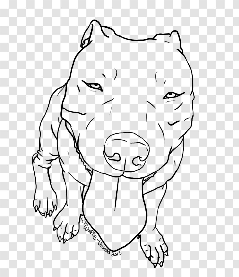 American Pit Bull Terrier Bulldog Drawing Line Art - Monochrome Photography - Undead Transparent PNG