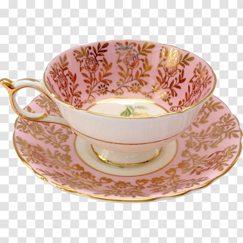 Coffee Cup Saucer Porcelain Plate - Drinkware Transparent PNG