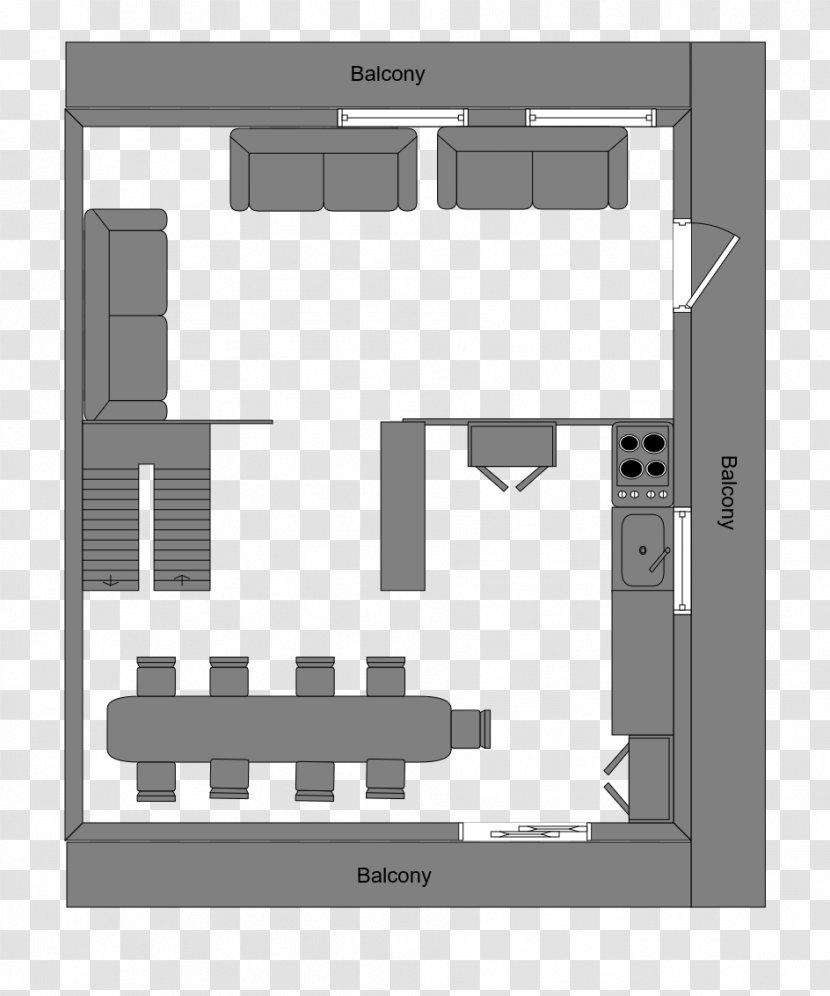 La Plagne Chalet House Floor Plan Bed Transparent PNG