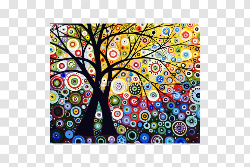 Paint By Number Painting Oil Canvas - Graphic Arts - Watercolor Mandala Transparent PNG