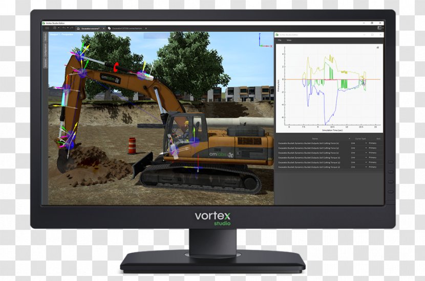 Vortex CM Labs Simulations Real-time Simulation Visualization - Interface - Virtual Studio Transparent PNG