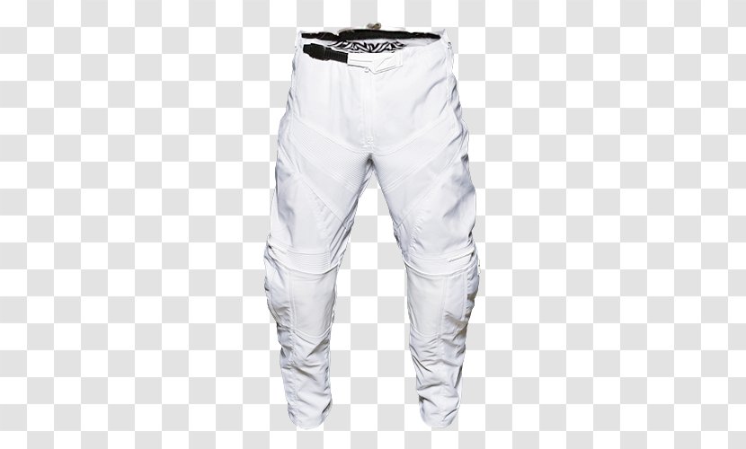 White Pants Jeans Grey - Joint - Motocross Transparent PNG