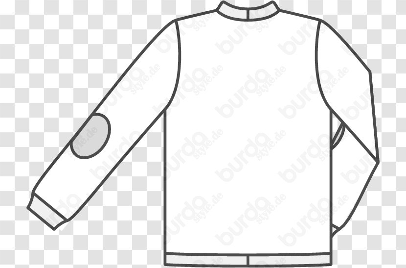 T-shirt Collar Sleeve Neck Outerwear - Black - Tshirt Transparent PNG