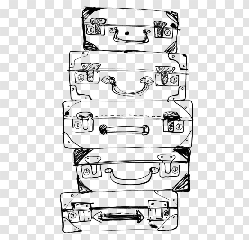 Painting Drawing Suitcase Travel - Art Transparent PNG
