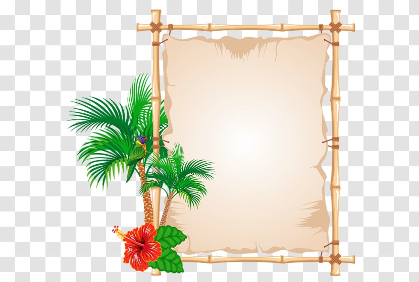 Picture Frames Bamboo Clip Art - Summer Transparent PNG