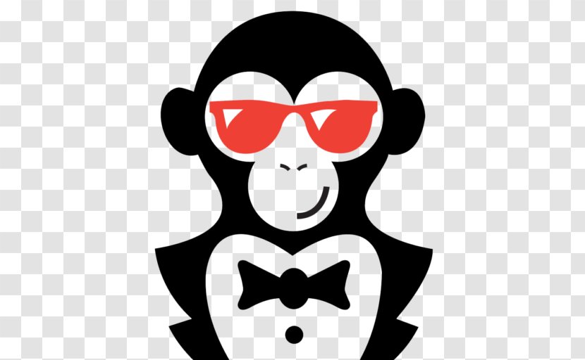 Chimpanzee Logo Monkey - Tree - Supreme Transparent PNG