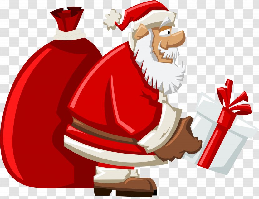 Santa Claus Reindeer Christmas Tree Transparent PNG