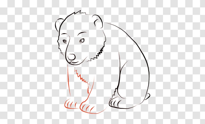 Whiskers /m/02csf Cat Drawing Clip Art - Bear Cartoon Childlike Creative Birthday Transparent PNG