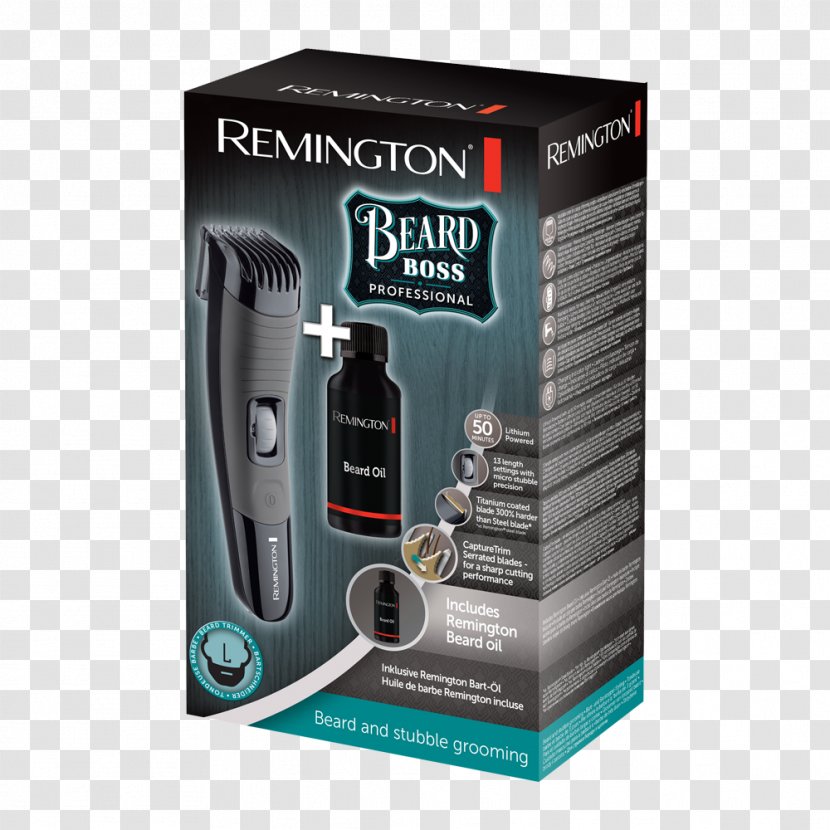 Hair Clipper Remington Beard Boss PRO MB4130 43225 560 MB070 Wet & Dry Black Products - Electric Razors Trimmers Transparent PNG