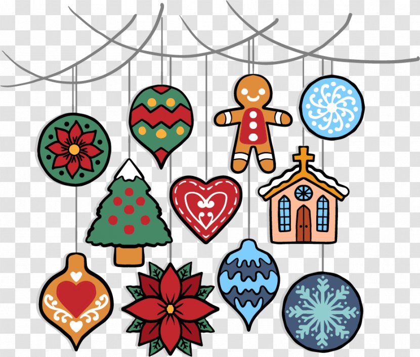 Christmas Ornament Tree Clip Art - Holiday - Cute Ornaments Element Transparent PNG