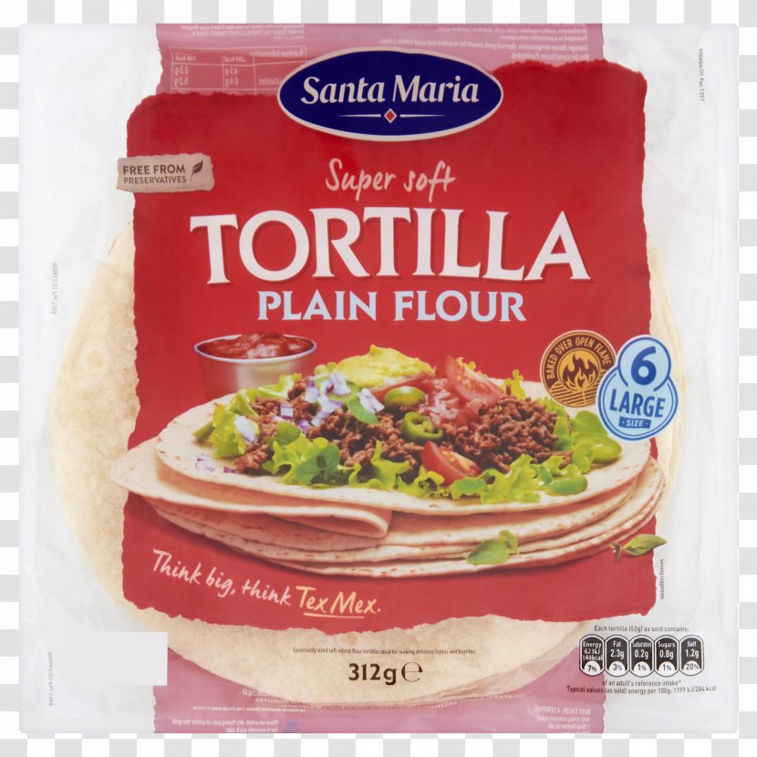 Mexican Cuisine Wheat Tortilla Flour Chip - Recipe Transparent PNG