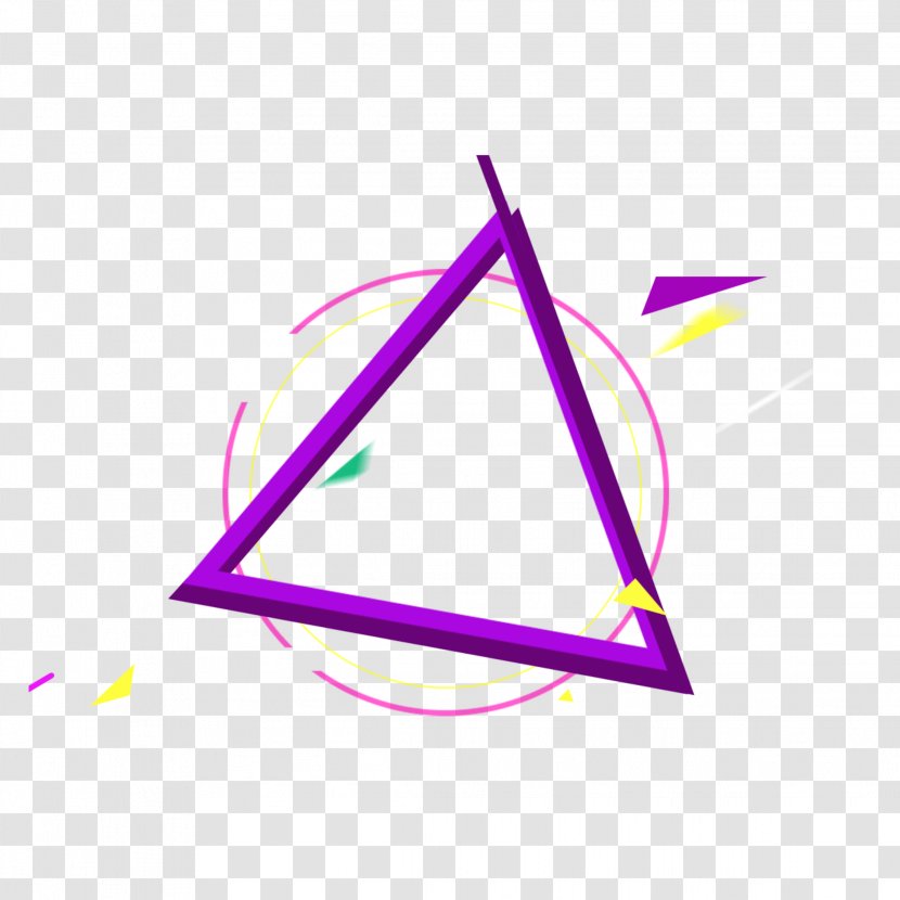 Triangle Geometry Polygon Geometric Shape Line - Purple Transparent PNG
