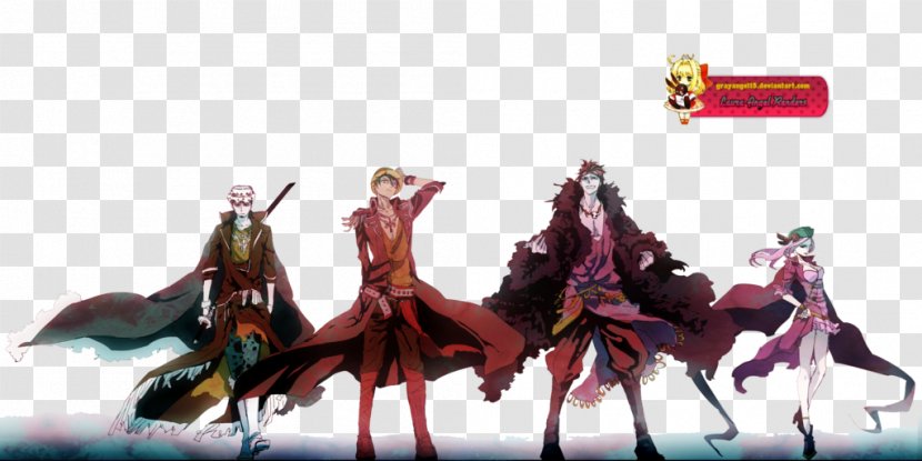 Monkey D. Luffy Trafalgar Water Law Roronoa Zoro Brook Donquixote Doflamingo - Frame - One Piece Transparent PNG