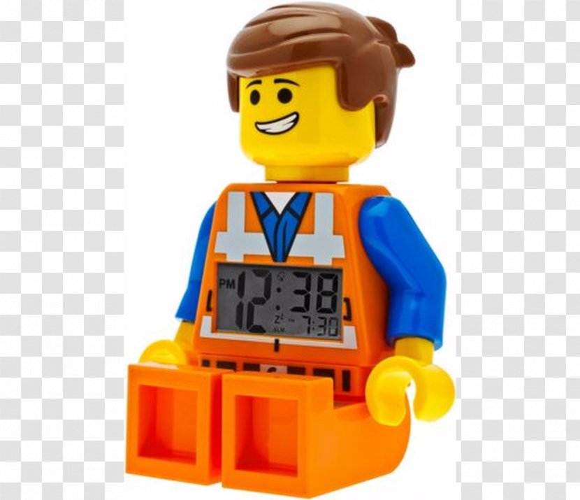 Emmet Lego Minifigure Amazon.com Clock - Toy Block - The Movie Transparent PNG