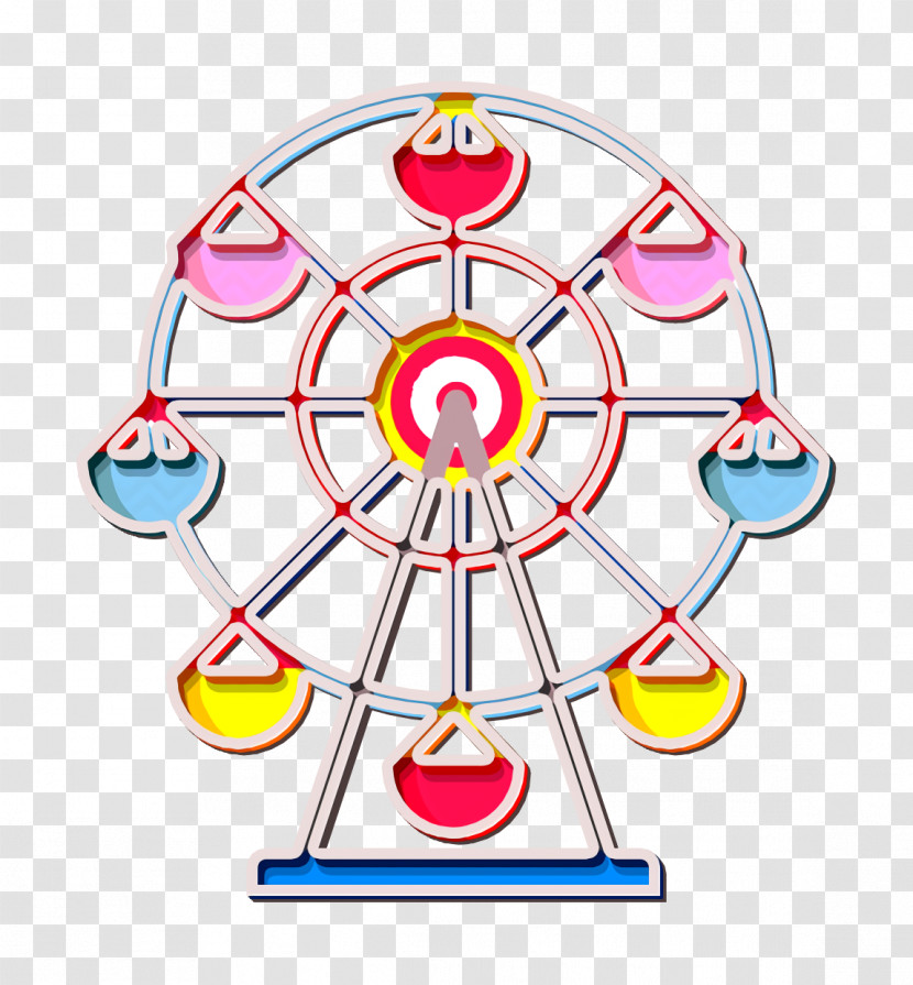 Travel & Places Emoticons Icon Fair Icon Ferris Wheel Icon Transparent PNG