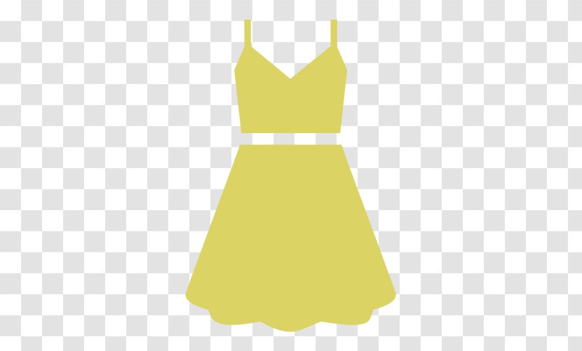 Sleeve Dress Line - Yellow Transparent PNG