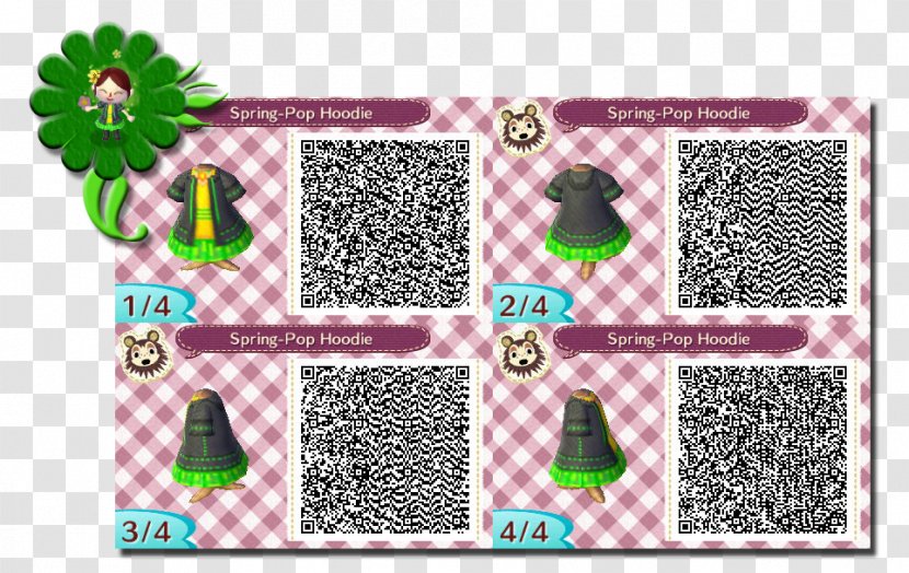 Animal Crossing: New Leaf Happy Home Designer QR Code Helga Hufflepuff Robe - Pop Art Backgrounds Transparent PNG