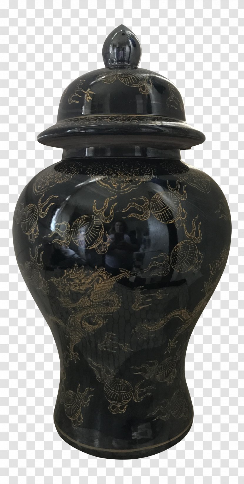 Vase Porcelain Chinoiserie Dragon Jar - Chinese Transparent PNG